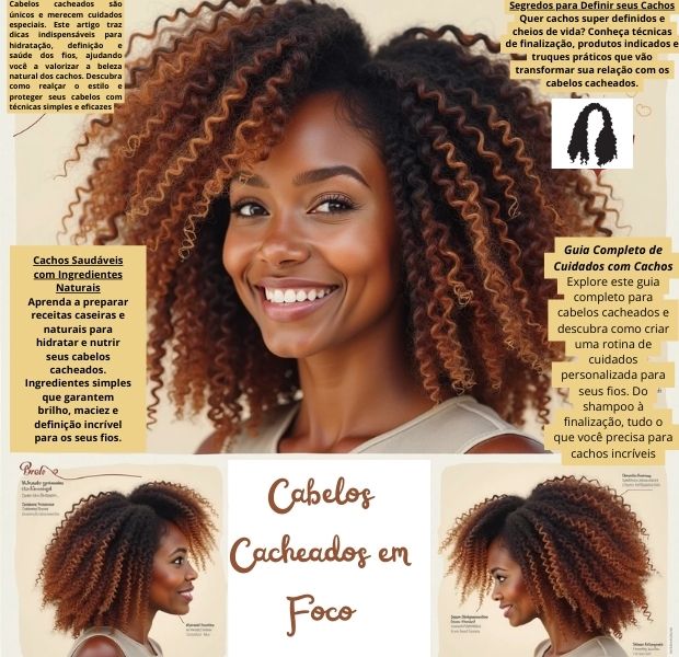 Cabelos cacheados, natural cachos